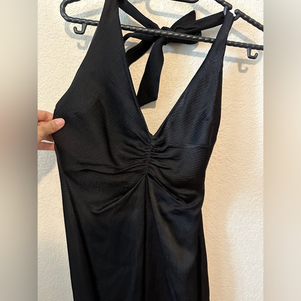 NWT Zara Structured Satin Effect Dress XS - Picture 7 of 11